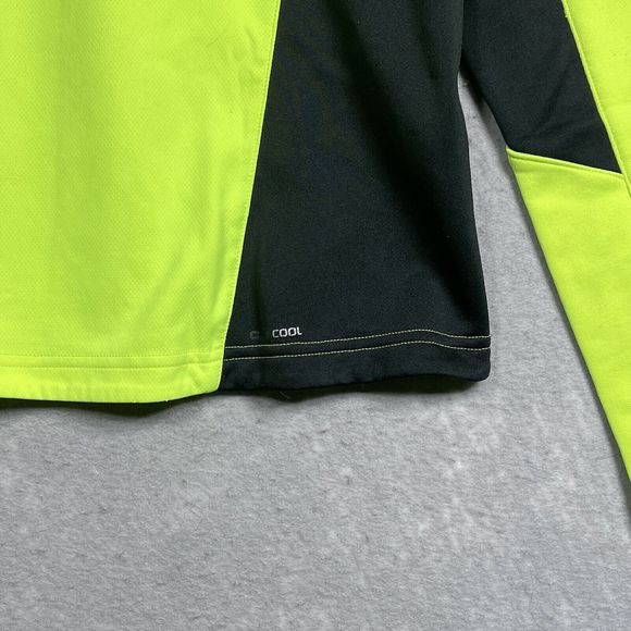 Adidas Climacool 1/4 Zip Pullover Neon Yellow Athletic Long Sleeve Women's Small - Picture 7 of 13
